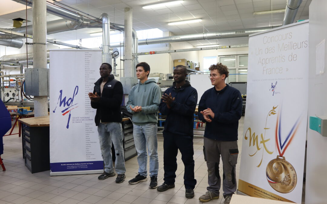 Première édition « maintenance efficacité énergétique » du concours “Un des Meilleurs Apprentis de France” (MAF 2025) et deux médaillés d’or !